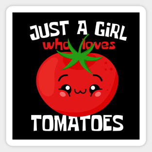 Just A Girl Who Loves Tomatoes Funny Sticker